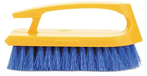 Rubbermaid Commercial Products,Rubbermaid Commercial,Iron-Shaped Handle Scrub Brush, 6 Brush,Long-lasting blue polypropylene fill resists stains.,Durable plastic block.