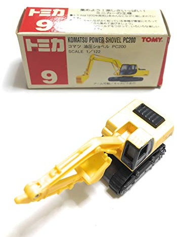 Tomica 9 Komatsu Pelle hydraulique PC200 1/122