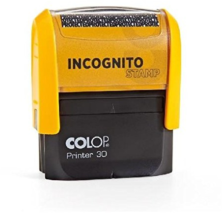 COLOP 144989 Datenschutzstempel Incognito Printer 30 LGT, gelb