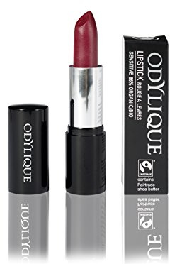 Odylique - Rossetto Biologico Rosso (Raspberry Coulis) - Ingredienti 100% Naturali - Con Oli Bio Nutrienti - Rossetto Labbra Sensibili