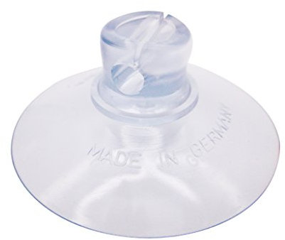 20 x Saugnapf - Säugnäpfe Haftsauger Haken Gewinde Bohrung Lichterkette Schlüsselring Ring Mutter Auto Camping Rändelmutter 30 40mm 40 50 mm Mit Transparent Extra Stark – Made in Germany