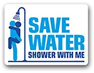 Aufkleber/Sticker Save Water Baden Duschen Sexy Sex Man Woman Fun 10x7cm A3419