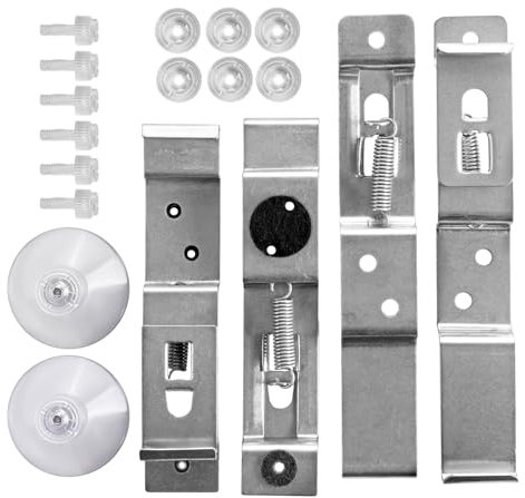 BITS4REASONS - TRADE PLATE HOLDERS MULTI PURPOSE CLIP ON BRACKETS AND SUCTION CUP SET- ALLOWS ORIGINAL PLATE TO BE SEEN AS PER DVLA GUIDANCE NOTES ON TRADE PLATES - SINGLE PLATE SET