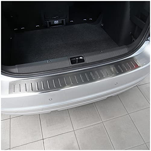 teileplus24 L585E Ladekantenschutz V2A Edelstahl kompatibel mit Skoda Yeti Outdoor Adventure 2013-2017 Abkantung