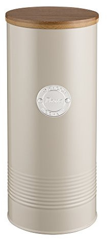 Typhoon Living Cream 2.5 L Pasta Storage Canister with Bamboo Fibre Lid