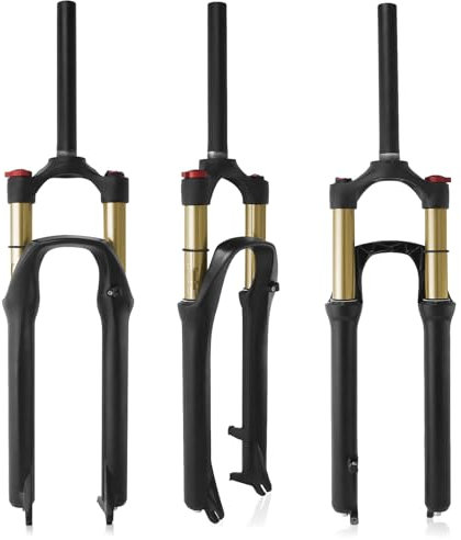 ZTZ Kashima Mountain Bike Front Fork Gas Fork Bicycle Shock Absorber Shoulder Control 26/27.5 32mm Tube Gas Fork (matte black + silver inner tube, 26 inches)