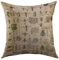 Mugod Dekorativer Überwurf-Kissenbezug Schutzhülle für Couch Sofa Bett Home Decor, Birke, Baum Bäume Muster Forest Grau AST pinepillow Fall 18x18 inch Muster 02