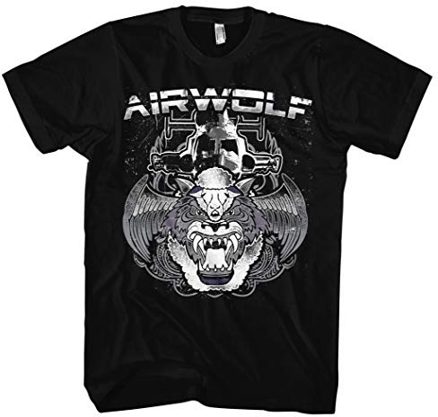 Airwolf Männer Herren T-Shirt | Hawke USA Logo Helikopter Hubschrauber (3XL)