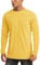 MAGCOMSEN Gym T Shirts for Men Quick Dry Lightweight Tshirt Mens Round Neck Long Sleeve Sun Protection Shirts Yellow