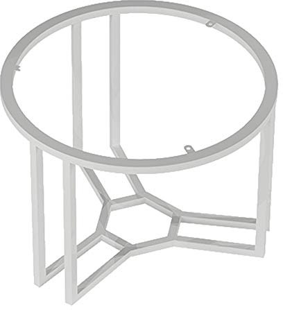 MANG Pieds De Table À Cadre en Métal Pieds De Meubles en Acier Ronde Pieds De Table À Bricolage Pieds De Support Noir Or 72cm Lot De 1