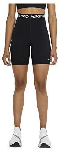 Nike Damen W Np 365 7in Hi Rise Shorts, Black/White, XS EU