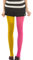 Rose Rouge Jaune Vif Collants Pleine Longueur Deux Collants Toniques Costume Legging Collants Taille Deux Couleurs Dames Legging