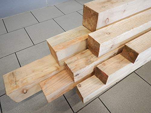 LÄRCHE KANTHOLZ BALKEN PFOSTEN QUERRIEGEL HOLZ BAUHOLZ 50x50mm 140cm LÄNGE (4)