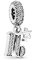 FGT 16th Celebration Dangle Charm fits Pandora Moments Bracelets Star Sweet 16 Sterling Silver Women Girls Birthday Daughter Granddaughter Mothers Day Valentine