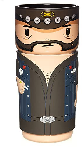 CosCups by Numskull Motorhead Lemmy Ceramic Mug Gift with Rubber Sleeve 400ml - Official Motorhead Merchandise