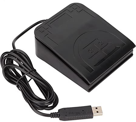 Annadue USB Fußschalter Tastaturpedal, USB Einzelfußschalter, MIDI Controller HID, Programmierbare Computertastatur.