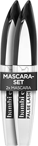 L'Oréal Paris Mascara in Twin Pack, Black Mascara for Bambi Eyes with Eyelashes, Full Swing, Length and Volume, False Lash Bambi Eye, Black, 2 x 8.9 ml