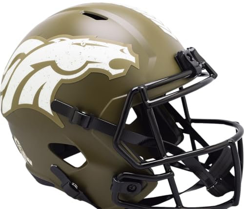 Riddell Unisex – Erwachsene Salute Service Speed Replica Helm, Oliv/Blatt für Mich (Leaf It to Me), Einheitsgröße