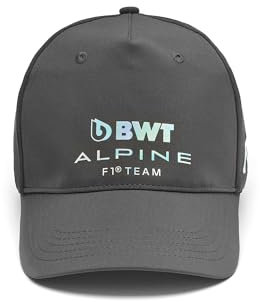 Kappa Apovi BWT Alpine F1 Team Offizielle Kappe Formel 1 – Grau, grau, One size