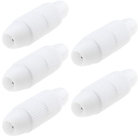 The Lord of the Tools 5PCS Digital TV Joiners Coaxial Connector DIY Easy Fix Freeview Aerial or Freesat Satellite Dish Lead Coupler Adapter for RG6 6mm or 7mm Coaxial Cables