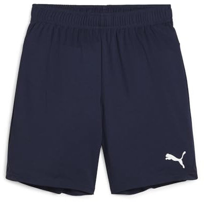 PUMA Unisex Teamgoal Jr Knitted Shorts, Puma Navy-puma White, 140 EU