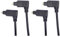 PremiumCord Optisches Audiokabel Toslink abgewinkelt - 2m, Toslink Stecker 90° auf Stecker 90°, Digitalkabel für Stereoanlage HiFi Sounbar TV, HQ Audio, vergoldet, Farbe schwarz (Packung mit 2)