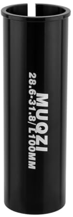 TRIWONDER Fahrradsattelstütze Shim 100mm, Sattelstützen Reduzierhülsen Aluminiumlegierung Rohradapter Fahrrad Adaper für MTB BMX Mountainbike Rennrad E-Bike (28.6mm auf 31.8mm)
