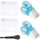 Distributeur de Pilules en 2 Parties Avec Brosse, 2 Poches à Fermeture Éclair, Perforateur, Boîte de Rangement, Aide au Dosage