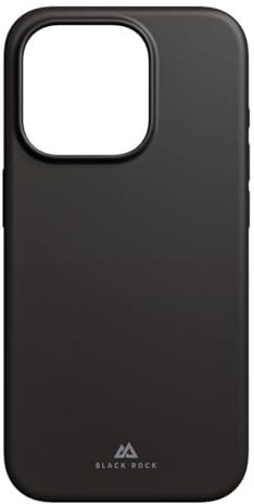 Black Rock Hülle für iPhone 15 Pro (MagSafe kompatibel, Wireless Charging kompatibel, slim, ultraslim, antibakteriell, Cover, Handyhülle für iPhone 15 Pro, Case, Silikonhülle, Silikon) schwarz