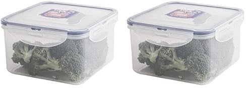 LocknLock Square 1.2ltr (155 x 155 x 87mm) (Pack of 2)