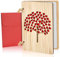Vicloon Holzkarte aus Bambus, Hochzeitskarten Jahrestag Karten, Holz Geburtstagskarte, Einladung Karte Holz, Valentinstag Karte Holz, Premium Kreative Geschenkkarte mit Umschlag(Anzahl der Herzen)