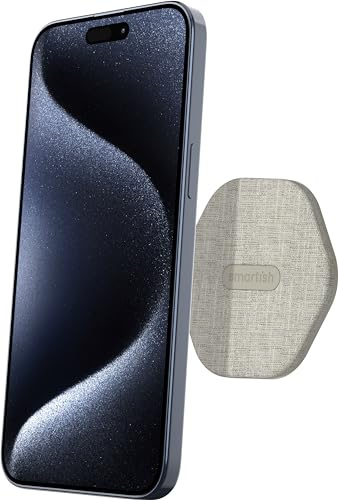Smartish MagSafe Mountaineer Wandhalterung, kompatibel mit Apple iPhone 17/16/15/14/13 – Magnetischer Selbstklebender Handyhalter – extra starker Magnet für Apple-Zubehör – leicht getoastetes Beige