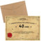 LIAMERHE Biglietto Auguri Anniversario Certificato 40 Anni Idea Regalo Compleanno Originale ENNE Attestato Diploma Anni di Compleanno Gadget Scherzi Biglietti Divertenti Auguri Compleanno