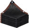 QLOFEI Red de Sombra, 60%-70% de Protección Solar Al Aire Libre Malla Sombra con Ojales, Malla Sombreadora Exterior para Jardín Pérgola Invernadero Césped Gallinero, Fácil de Colgar (Negro-2.5x3m)