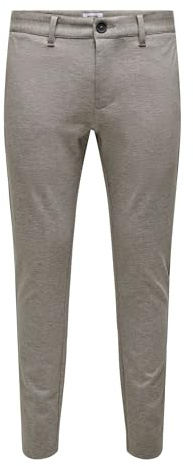ONLY & SONS Herren ONSMARK Slim Ditsy 020934 Pant Chinohose, Chinchilla, 31 W/34 L