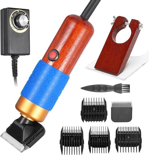 Hlieeosfcn Carpet Trimmer 200W Tufting Trimmer Kit with Shearing Guide and 2 Blades for Rug Sculpting