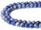 XIANNVXI 8mm Naturstein Blauweißer Sodalith Perlen zum Auffädeln mit Loch Runde Kristalle Edelsteine zum Auffädeln Perlen für Armbänder Ketten DIY Schmuck Basteln (ca. 47 Stück)