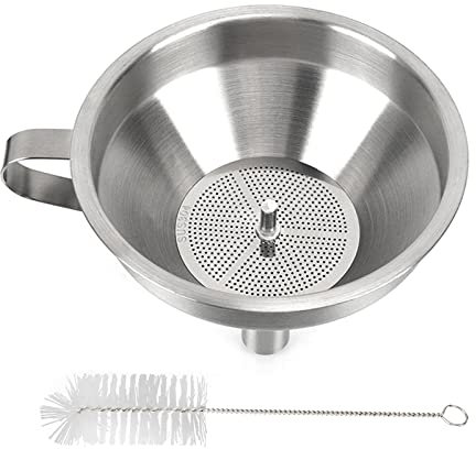 Stainless-Steel Funnel Resin Filter Cup for SLA/DLP/LCD Resin 3D-Printer UV Resin Double-Strainer Filter 3D-Printing Funnel Filter Strainer Resin