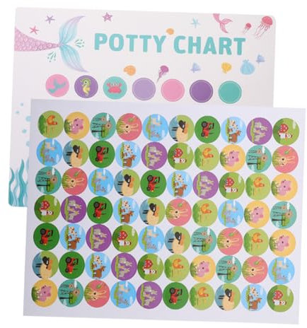 TOYANDONA 2sätze Töpfchentraining Aufkleber Für Kleinkinder Belohnungstafel Mit Meerjungfrau Bauernhof- Wiederverwendbar Fördert Selbstständige Toilette-nutzung Für Positives Verhalten