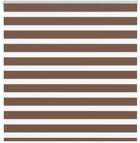 vidaXL Doppelrollo Braun 145x150 cm Stoffbreite 140,9 cm Polyester