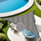 Haoyunll Sonnensegel Wasserdicht Dreieckig, Outdoor Sonnenschutz aus Polyester, UV-Schutz für Balkon, Terrasse, Terrassenüberdachung, Grau, 3.5x3.5x3.5m