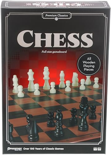 Goliath - Chess, Schachspiel für Erwachsene und Kinder ab 6 Jahren, Schachbrett mit Holzspielsteinen, Klassisches Brettspiel, Strategiespiel für 2 Spieler