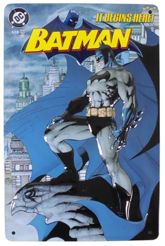 Batman DC Comics - Decorative Metal Sign in Relief 26x17cm