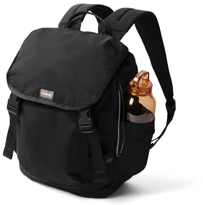 Bellroy Cinch Backpack 20L, Leichter Rucksack - Black | 20L leichter Rucksack mit Außenorganisation und verstellbaren Schultergurten