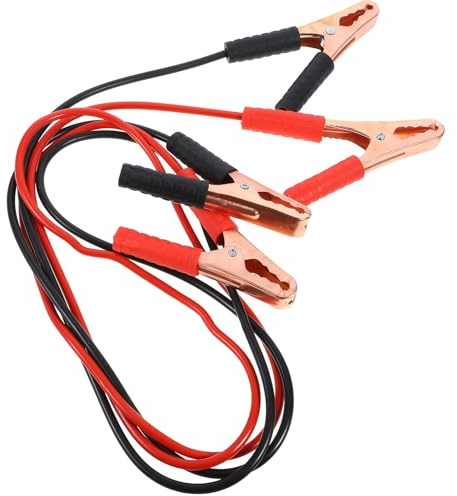 Starthilfekabel für Autobatterien 500a 1 Paar aus Kunststoff und Kupfer | Schwarz, Wiederverwendbar und Robust, Praktische Hilfe Beim Starten, Kompakt zum Mitnehmen