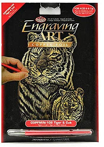 La Fourmi Mini Scratch Card 12.5 x 17.5 cm Copper Tiger Design