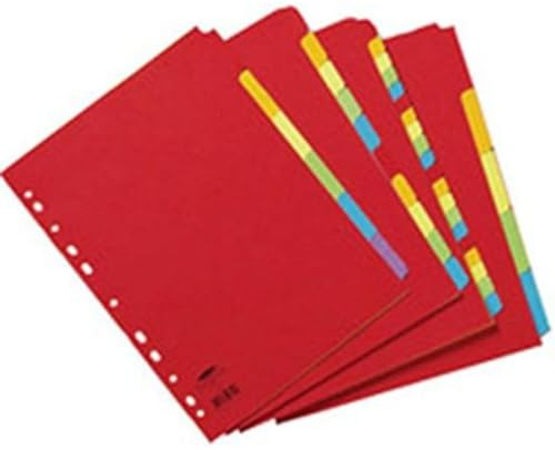 Concord A4 Assorted 6 Part Bright Divider, Pack of 1