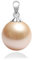 Schmuckwilli Pendentif de perle shell shell de Tahiti/Mers collier Perles coquillage nacré collier femme rose clair dma0003-w (8mm)
