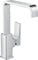 hansgrohe Waschtischarmatur Metropol, Wasserhahn Bad mit Auslauf Höhe 230 mm, mit Push-Open Ablaufgarnitur, Badarmatur wassersparend, 120° drehbar, Chrom