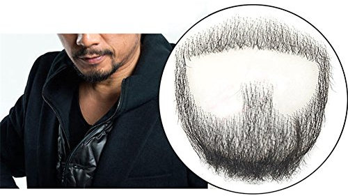 Remeehi Goatee Men's Beard Human Hair Lace Hand-Made Fake Facial Mustache Costume Pretend Zhang